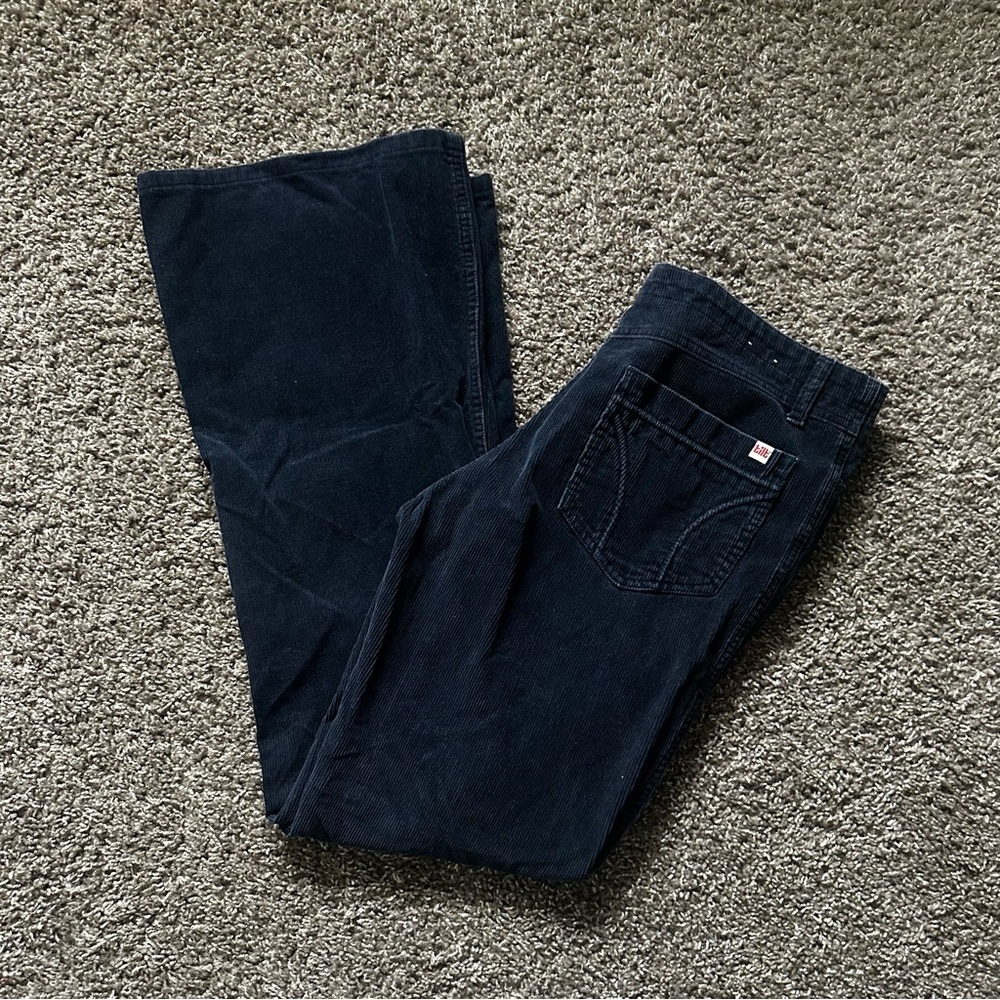 Y2K Tilt Navy Corduroy Wide Leg Pants Size 9 Skater Streetwear 2000s - Picture 2 of 8